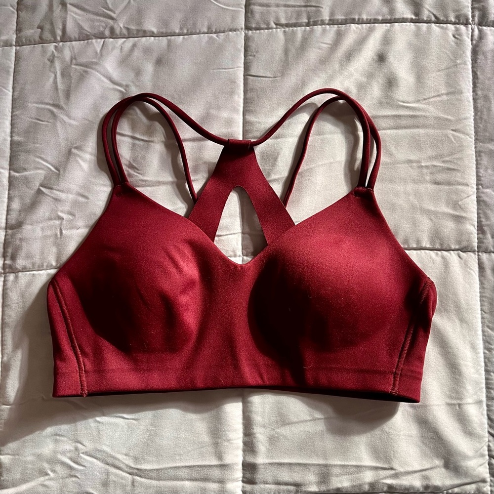 Cross back Padded Sports Bra | Medium Support